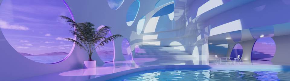 vaporwave desktop 7680x2160 wallpaper