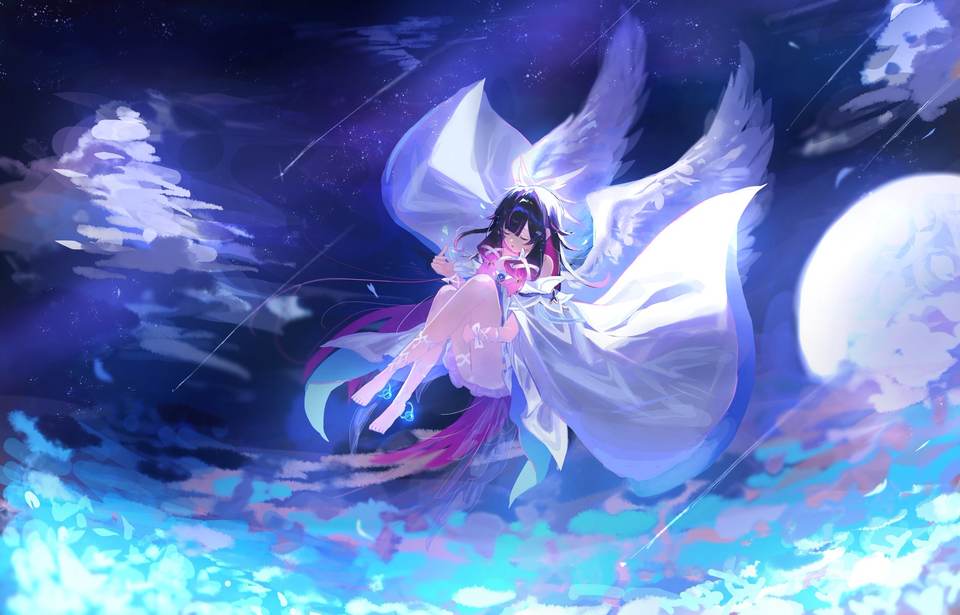starry sky desktop 2558x1639 wallpaper