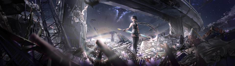 starry sky desktop 7373x2074 wallpaper