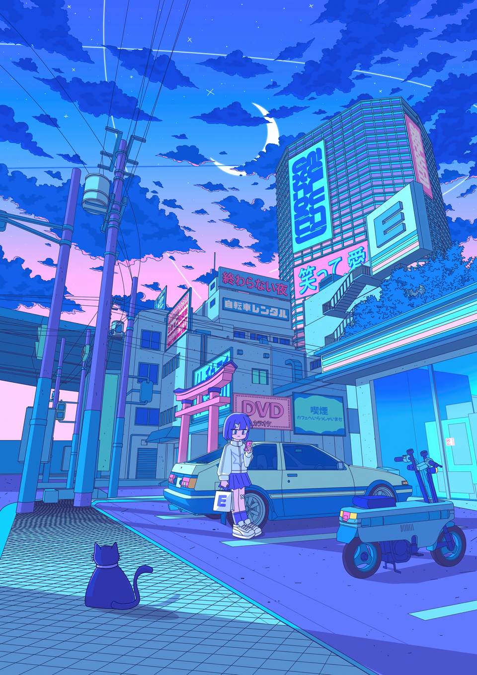 city night phone 3840x5430 wallpaper