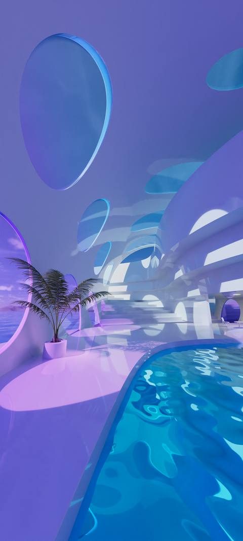 vaporwave phone 1440x3200 wallpaper
